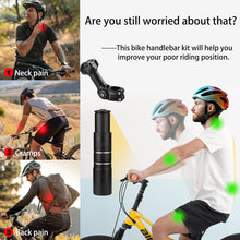 Bike Stem Riser,Oxidation Process,Anti-Rust and Wear-Resistant,28.6mm Bike Fork Aluminum Adjustable 150mm,Bike Stem 31.8mm,Adjustable 120 Degree 110mm,Suitable for Mountain Bike, Road Bike