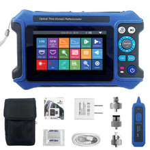 6 in 1 Fiber Optic Tester with Optical Power Meter,-50~+30dBm,VFL Function & RJ45 Cable Test, 850–1625nm Multi-Wavelength, Type-C Rechargeable, 500 Data Storage, Backlight Display, Handheld Tool