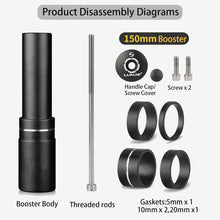 Bike Stem Riser,Oxidation Process,Anti-Rust and Wear-Resistant,28.6mm Bike Fork Aluminum Adjustable 150mm,Bike Stem 31.8mm,Adjustable 120 Degree 110mm,Suitable for Mountain Bike, Road Bike