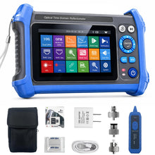 6 in 1 Fiber Optic Tester with Optical Power Meter,-50~+30dBm,VFL Function & RJ45 Cable Test, 850–1625nm Multi-Wavelength, Type-C Rechargeable, 500 Data Storage, Backlight Display, Handheld Tool